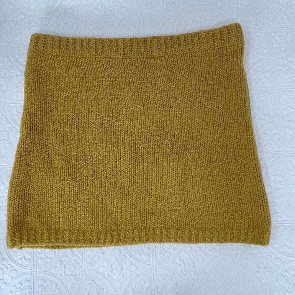 Anthropologie Flat White Honey Knit Wool Strapless Tank Top Size Large NWT